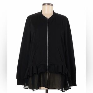 CLU Black Ruffled Women's Jacket